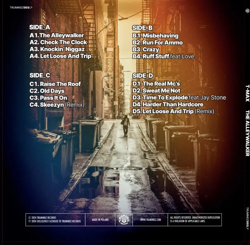 T-Max - The Alleywalker [2LP VINYL] - Trumindz Records